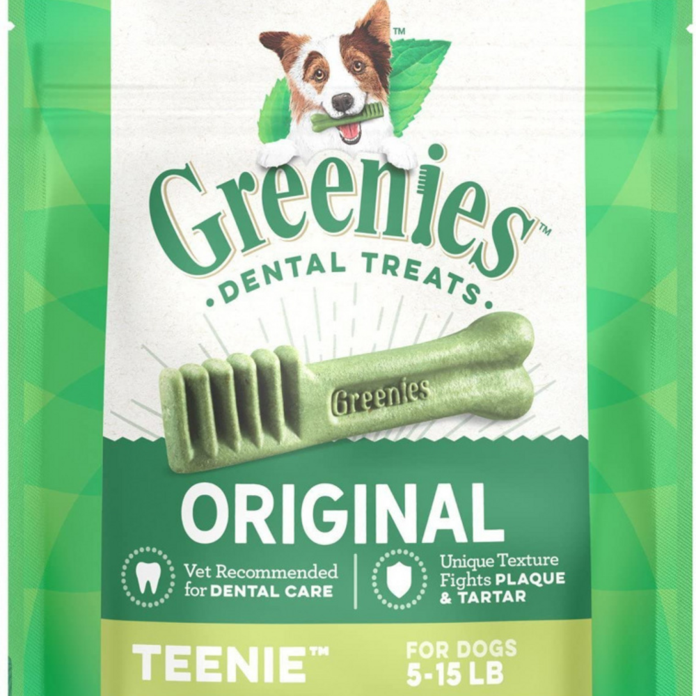 Greenies Adult Natural Dental Dog Treats Teenie Size, Original Flavor
