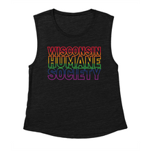 Load image into Gallery viewer, WHS Pride Rainbow Contoured Muscle Tank Top