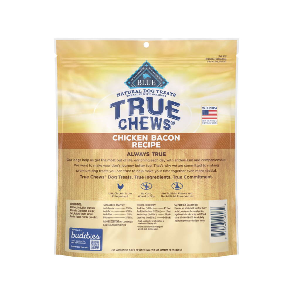 
                  
                    Blue Buffalo Truechews Chicken & Bacon Dog Treats
                  
                