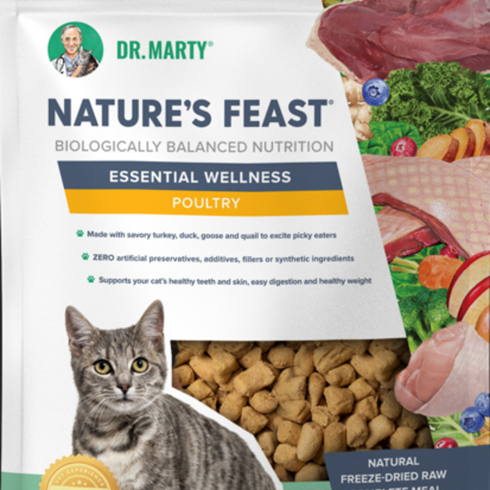 
                  
                    Dr. Marty Nature's Feast Essential Wellness  Poultry Freeze Dried Raw Cat Food
                  
                