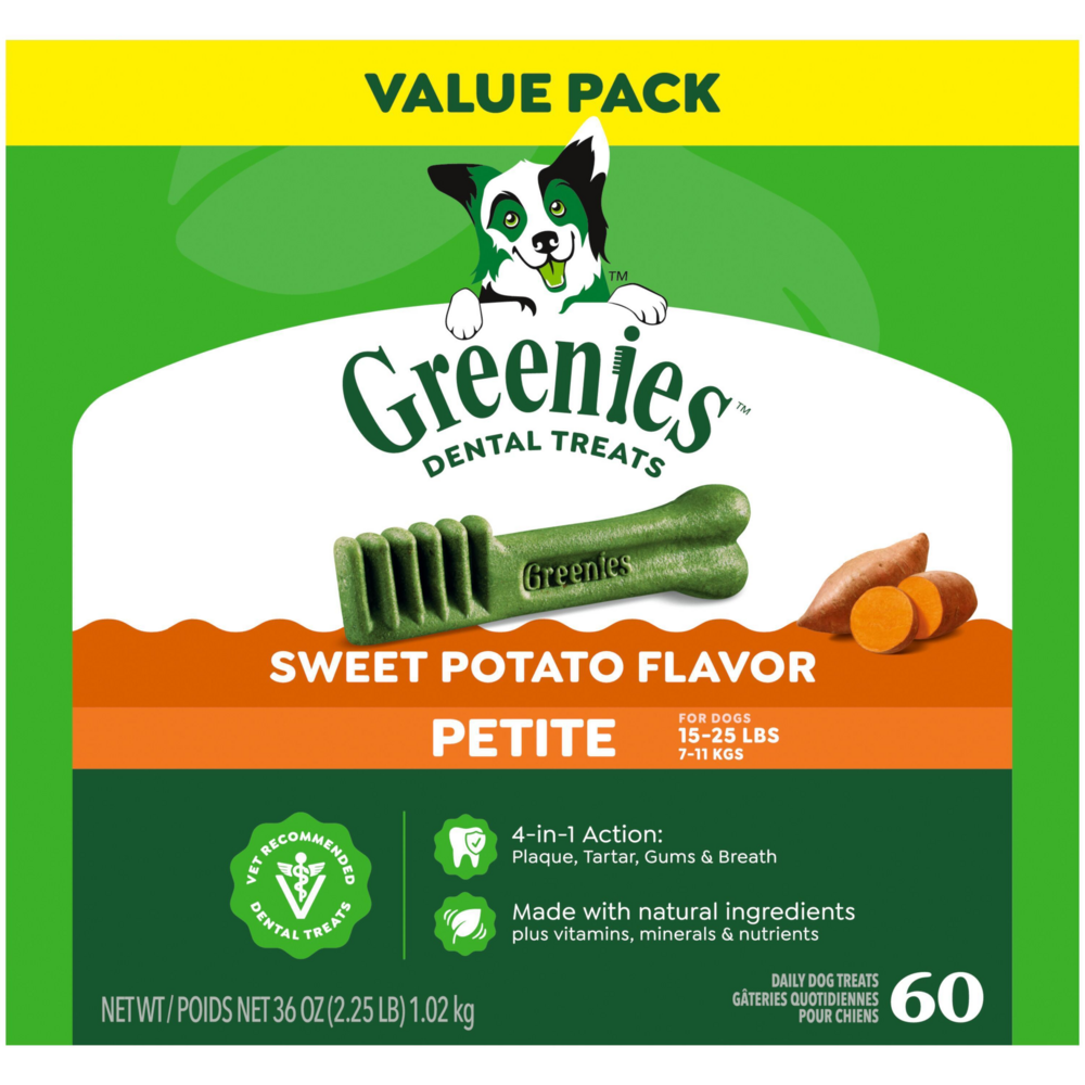 Greenies Dental Bone Sweet Potato  Petite