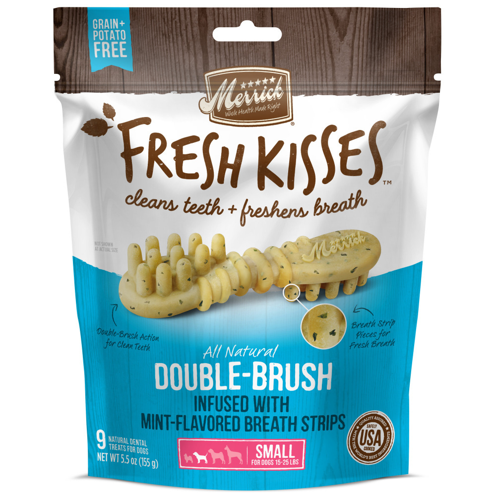 
                  
                    Merrick Fresh Kisses Dog Dental Treats With Mint Breath Strips Dog Treats for Small Breeds
                  
                