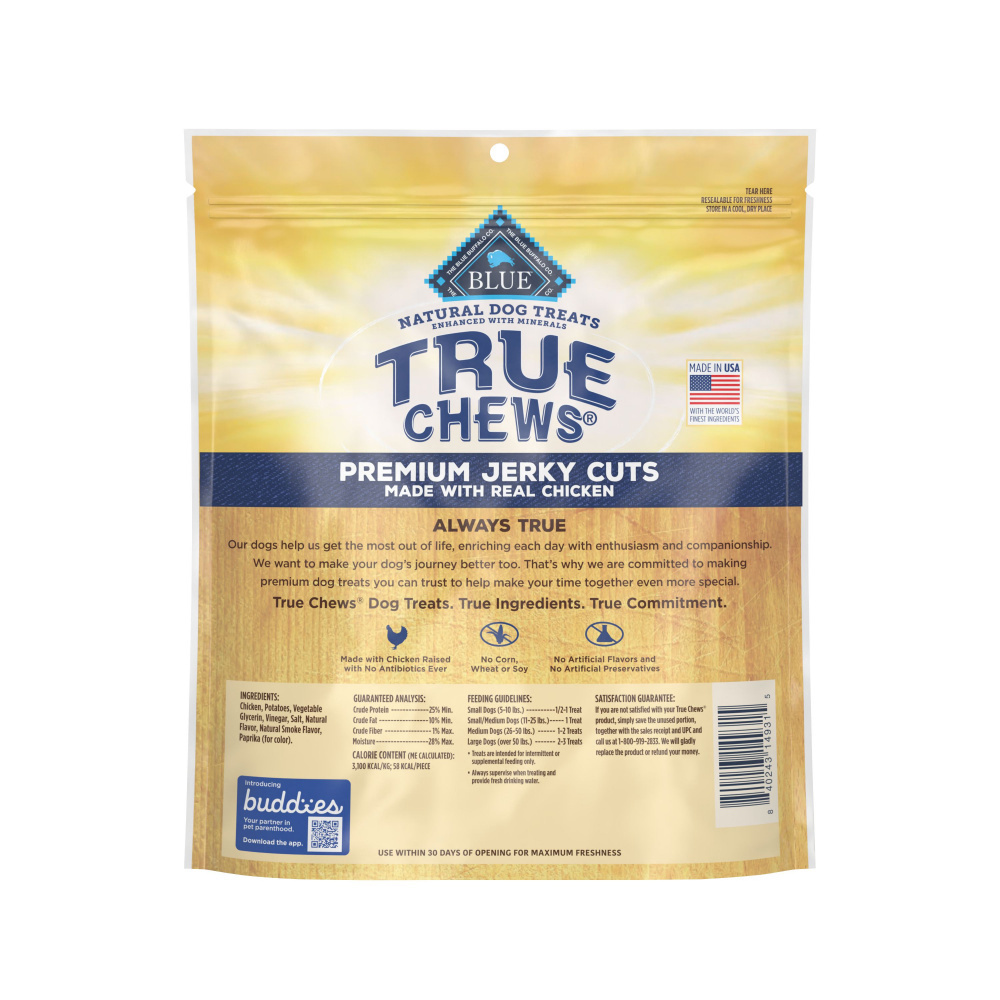 
                  
                    Blue Buffalo True Chew Chicken Jerky Dog Treats
                  
                