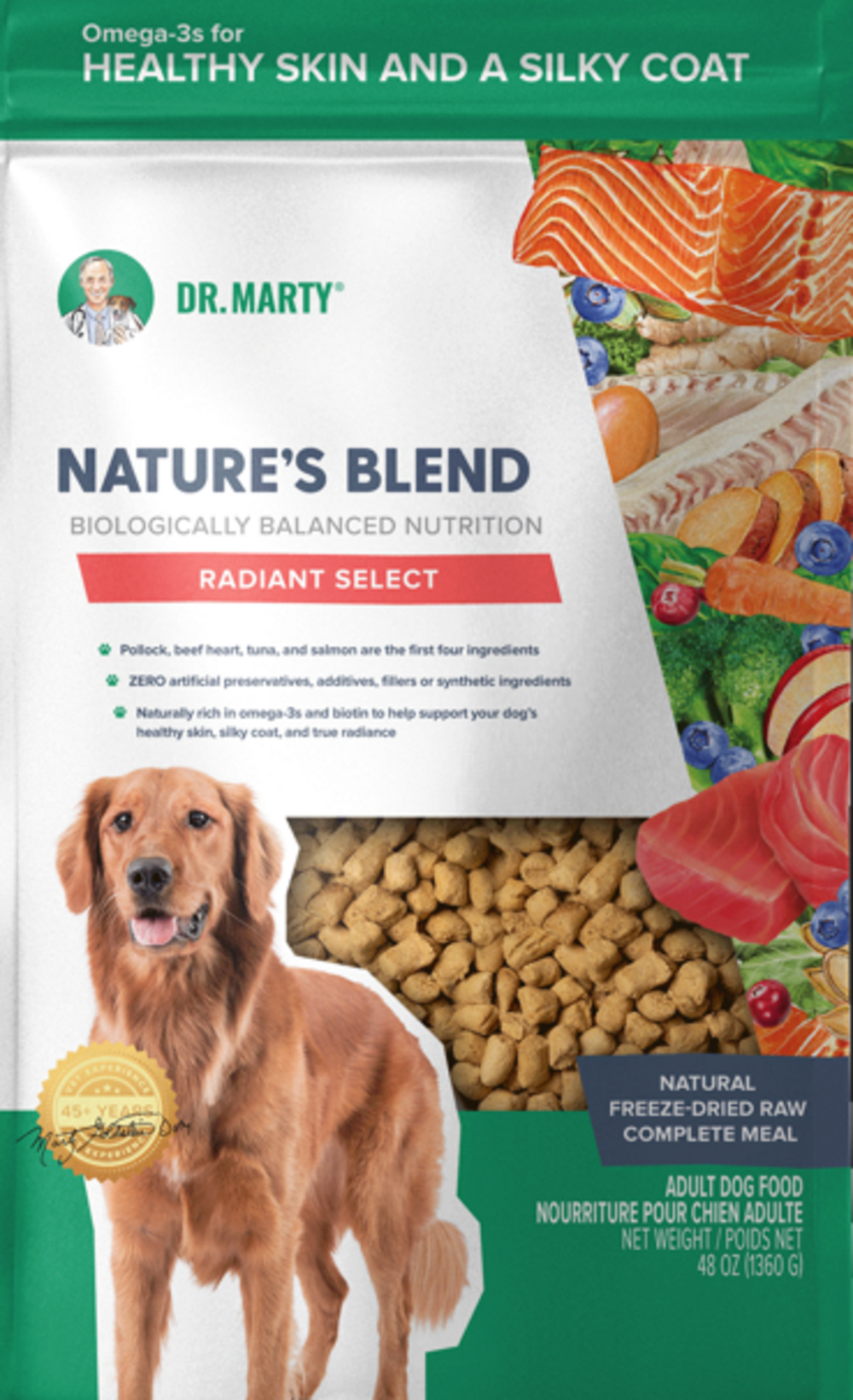 Dr. Marty Natures Blend Radiant Select Freeze Dried Dog Food