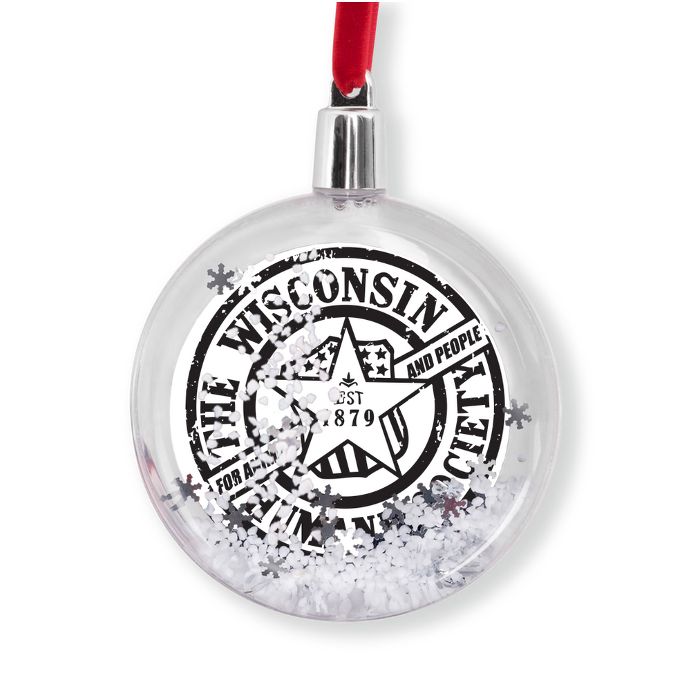 WHS 1879 Logo Snow Globe Ornament