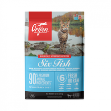 Load image into Gallery viewer, ORIJEN Grain Free Six Fish Dry Cat Food