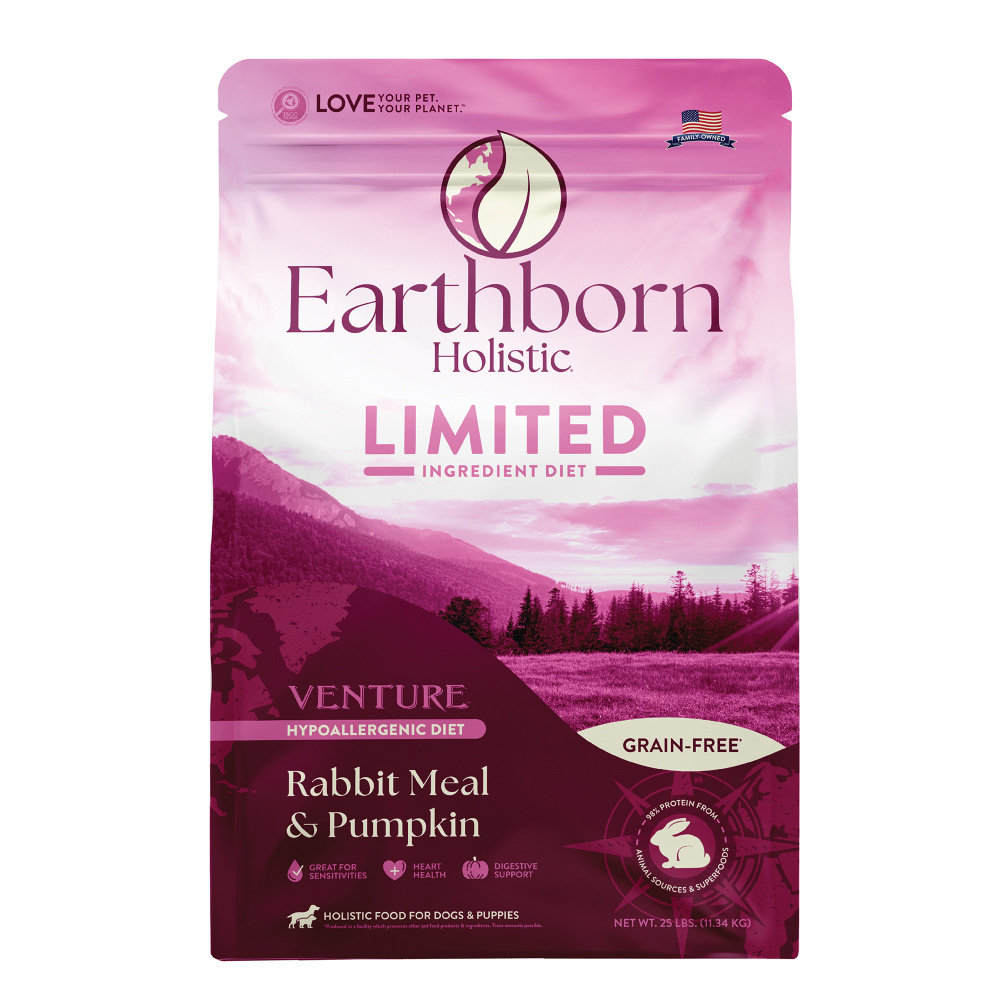 
                  
                    Earthborn Holistic Venture Limited ingredient Grain Free Rabbit Meal and Pumpkin Dry Dog Food
                  
                