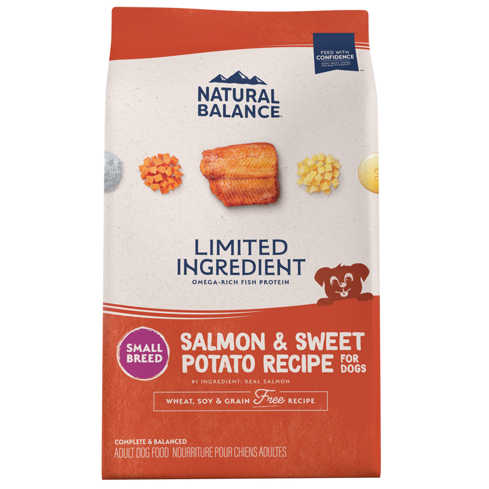 Natural Balance Limited Ingredient Grain Free Dry Dog Food for Small Breeds, Salmon & Sweet Potato