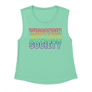 WHS Pride Rainbow Contoured Muscle Tank Top