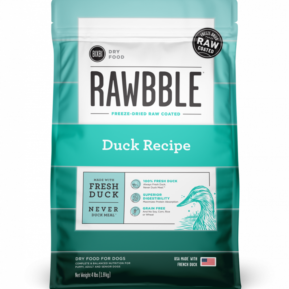 
                  
                    Bixbi Rawbble Kibble Grain Free Duck Dog Food
                  
                