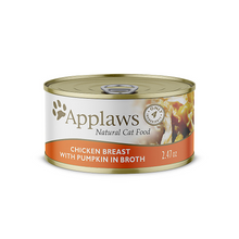 Load image into Gallery viewer, Applaws Natural Wet Cat Food Chicken Breast with Pumpkin in Broth