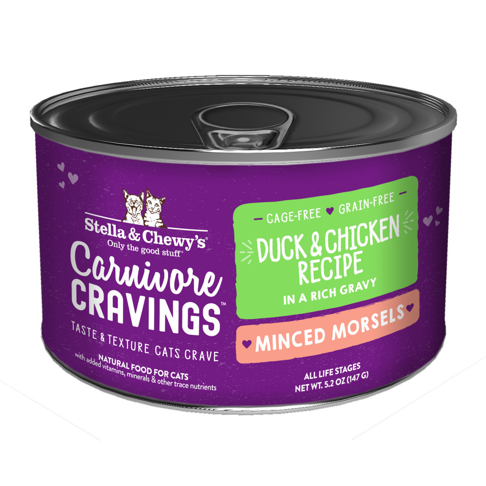 
                  
                    Stella & Chewys Carnivore Cravings Minced Morsels Cage Free Chicken and Duck Recipe Cans
                  
                