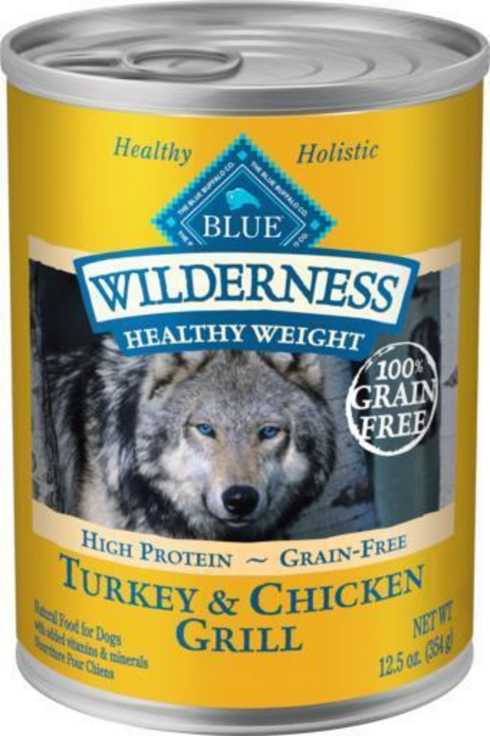 Blue Buffalo Wilderness Healthy Weight High-Protein Grain-Free Turkey & Chicken Grill Adult Canned Dog Food