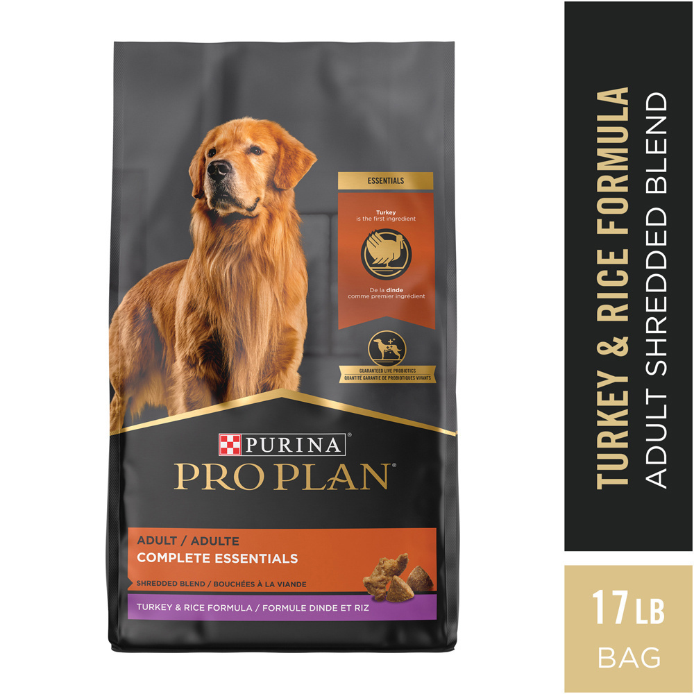 Purina Pro Plan Complete Essentials Shredded Blend Turkey and Rice Dry Dog Food