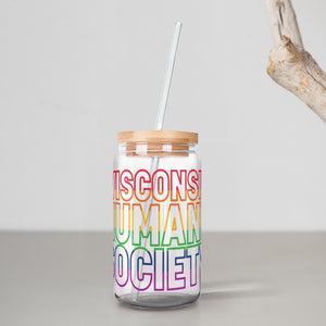 WHS Pride Rainbow Soda Can Glass