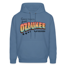 Load image into Gallery viewer, WHS &quot;Greetings from Ozaukee&quot; Classic Hoodie - denim blue