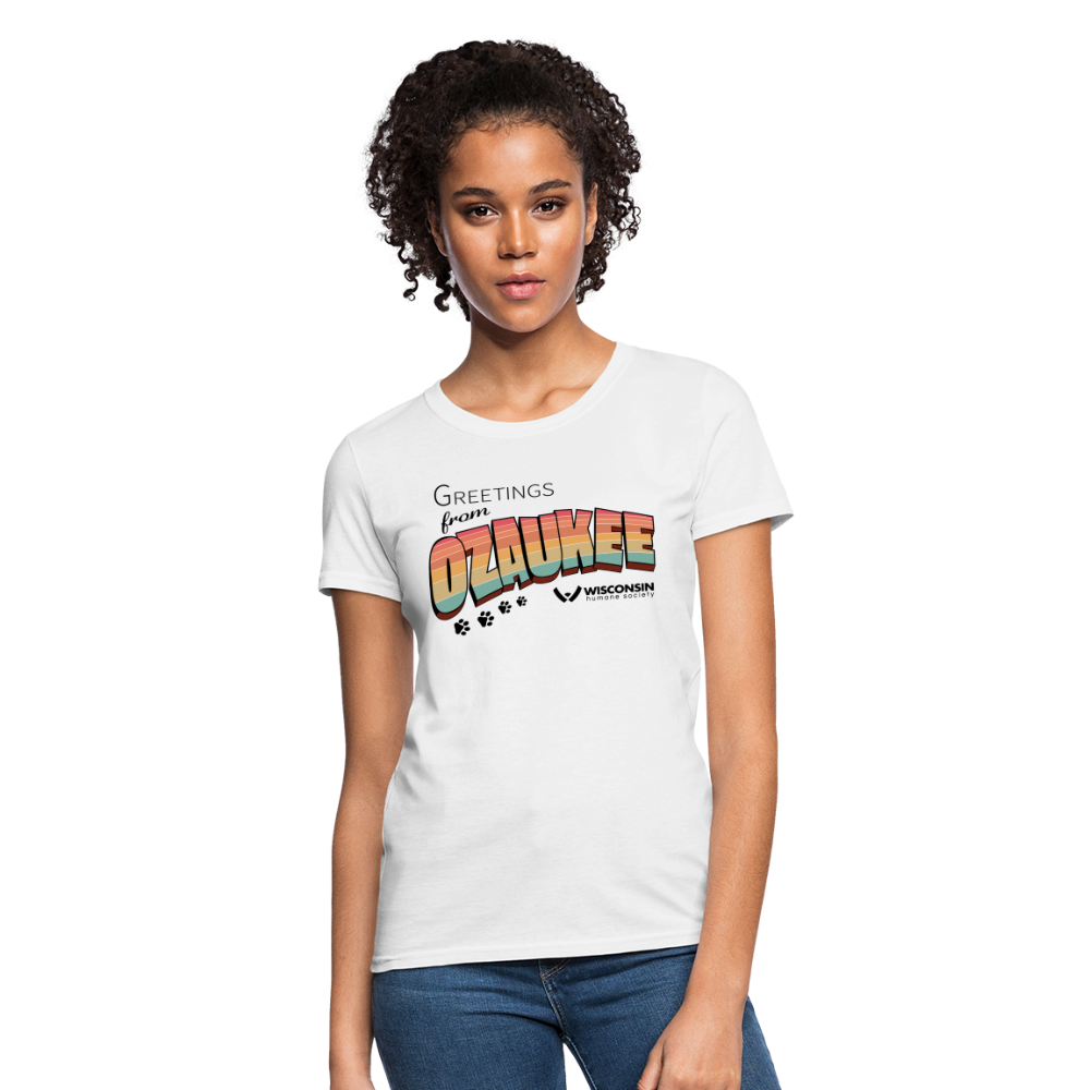 
                  
                    WHS "Greetings from Ozaukee" Contoured T-Shirt - white
                  
                