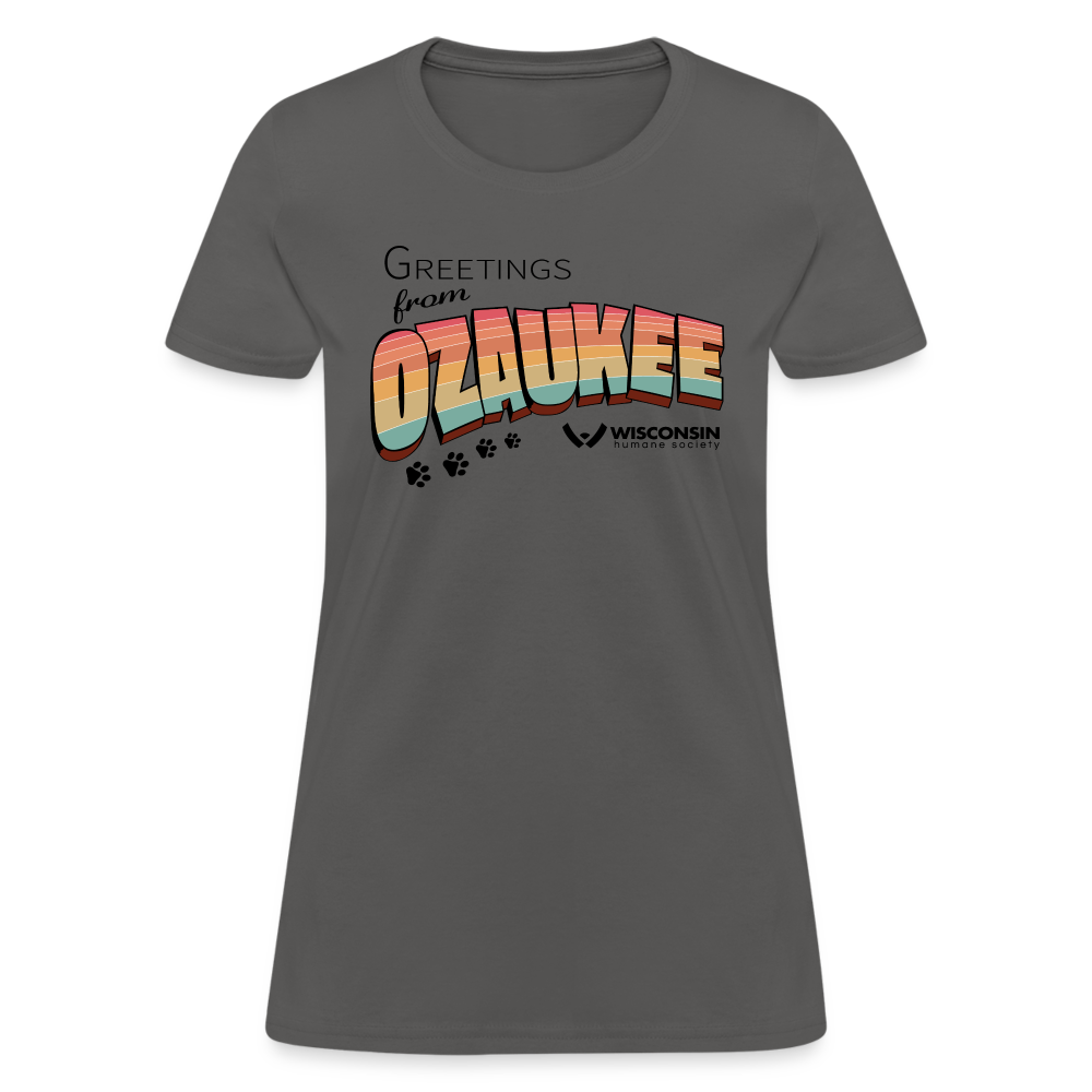 
                  
                    WHS "Greetings from Ozaukee" Contoured T-Shirt - charcoal
                  
                