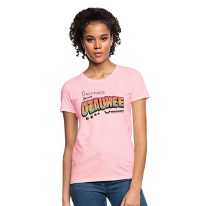 WHS "Greetings from Ozaukee" Contoured T-Shirt - pink