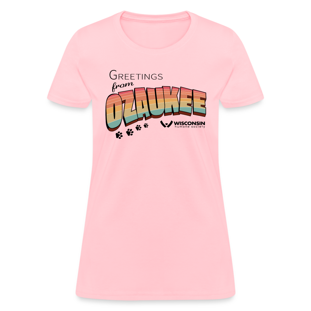 
                  
                    WHS "Greetings from Ozaukee" Contoured T-Shirt - pink
                  
                