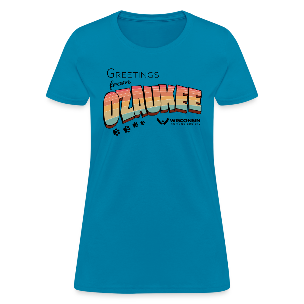 
                  
                    WHS "Greetings from Ozaukee" Contoured T-Shirt - turquoise
                  
                