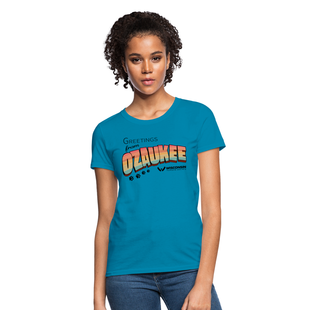 
                  
                    WHS "Greetings from Ozaukee" Contoured T-Shirt - turquoise
                  
                