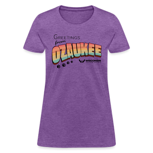 WHS "Greetings from Ozaukee" Contoured T-Shirt - purple heather