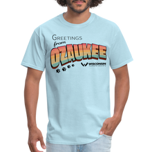 Load image into Gallery viewer, WHS &quot;Greetings from Ozaukee&quot; Classic T-Shirt - powder blue