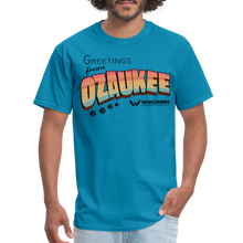 Load image into Gallery viewer, WHS &quot;Greetings from Ozaukee&quot; Classic T-Shirt - turquoise