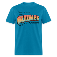 Load image into Gallery viewer, WHS &quot;Greetings from Ozaukee&quot; Classic T-Shirt - turquoise