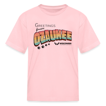 Load image into Gallery viewer, WHS &quot;Greetings from Ozaukee&quot; Kids&#39; T-Shirt - pink