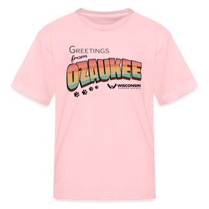 WHS "Greetings from Ozaukee" Kids' T-Shirt - pink