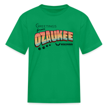 Load image into Gallery viewer, WHS &quot;Greetings from Ozaukee&quot; Kids&#39; T-Shirt - kelly green