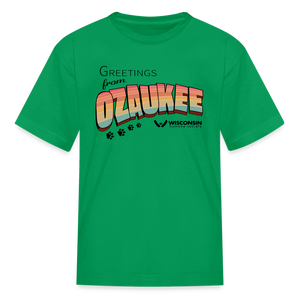 WHS "Greetings from Ozaukee" Kids' T-Shirt - kelly green
