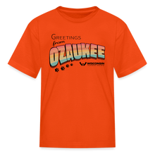 Load image into Gallery viewer, WHS &quot;Greetings from Ozaukee&quot; Kids&#39; T-Shirt - orange