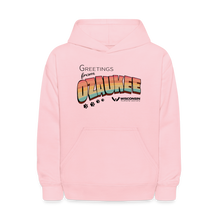 Load image into Gallery viewer, WHS &quot;Greetings from Ozaukee&quot; Kids&#39; Hoodie - pink