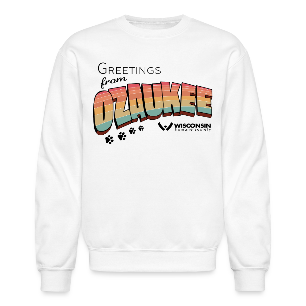 
                  
                    WHS "Greetings from Ozaukee" Classic Crewneck Sweatshirt - white
                  
                