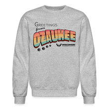 Load image into Gallery viewer, WHS &quot;Greetings from Ozaukee&quot; Classic Crewneck Sweatshirt - heather gray