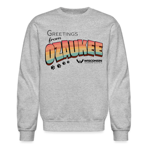 WHS "Greetings from Ozaukee" Classic Crewneck Sweatshirt - heather gray
