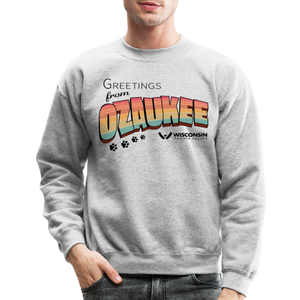 WHS "Greetings from Ozaukee" Classic Crewneck Sweatshirt - heather gray