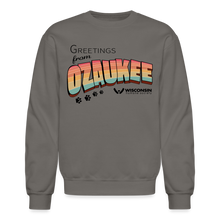 Load image into Gallery viewer, WHS &quot;Greetings from Ozaukee&quot; Classic Crewneck Sweatshirt - asphalt gray