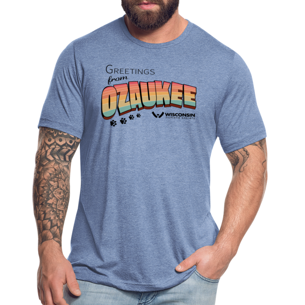 
                  
                    WHS "Greetings from Ozaukee" Tri-Blend T-Shirt - heather blue
                  
                