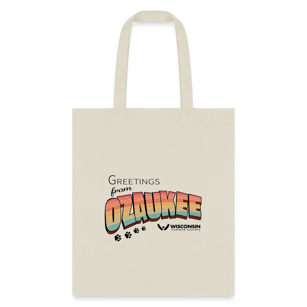 WHS "Greetings from Ozaukee" Tote Bag - natural