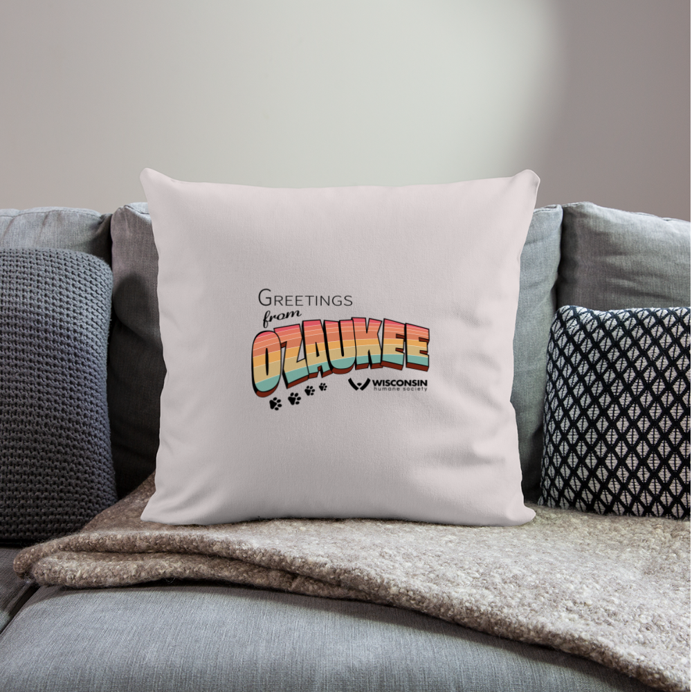 
                  
                    WHS "Greetings from Ozaukee" Throw Pillow Cover 18” x 18” - light taupe
                  
                