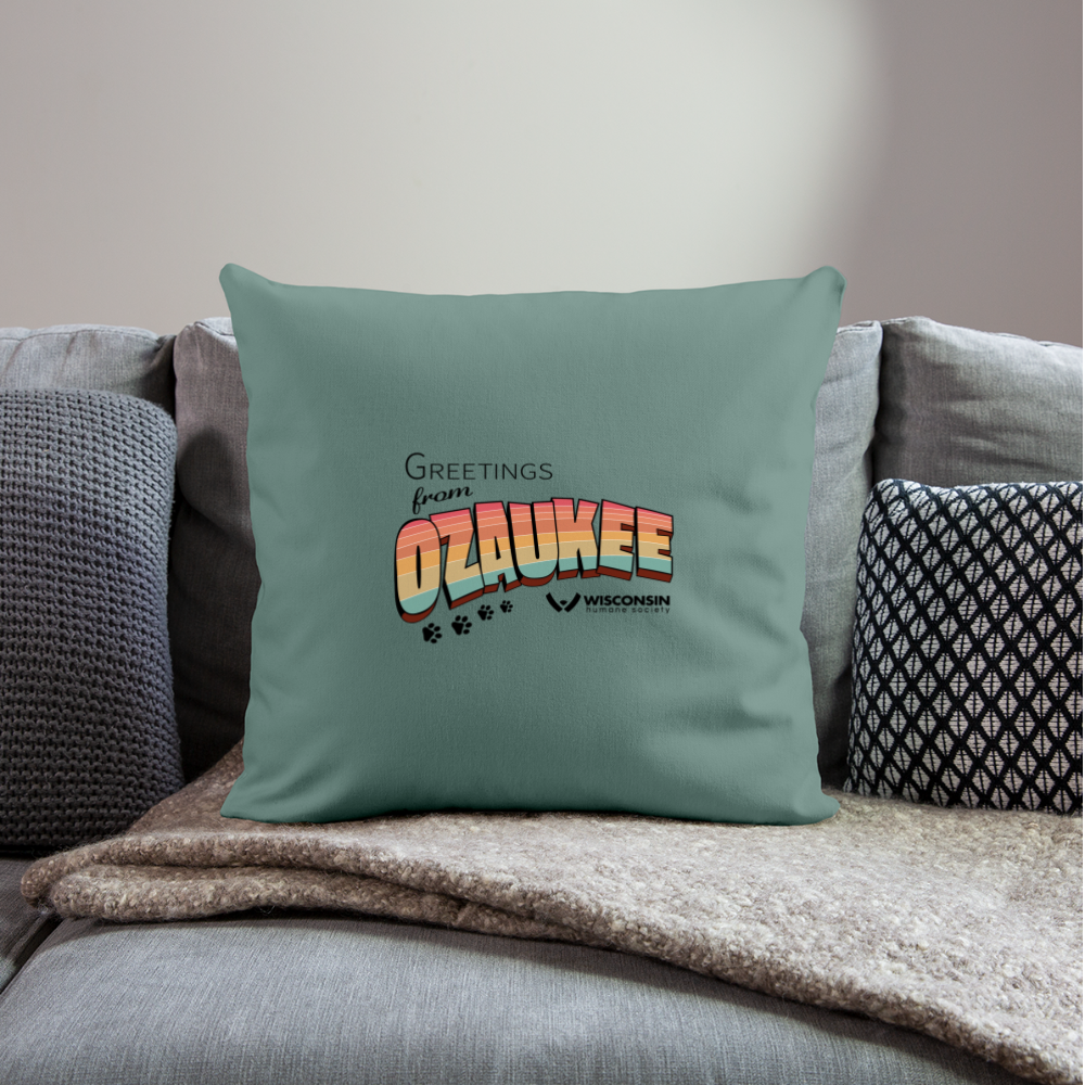 
                  
                    WHS "Greetings from Ozaukee" Throw Pillow Cover 18” x 18” - cypress green
                  
                