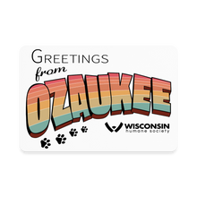 Load image into Gallery viewer, WHS &quot;Greetings from Ozaukee&quot; Rectangle Magnet - white