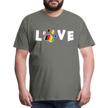 Load image into Gallery viewer, Pride Love Classic Premium T-Shirt - asphalt gray