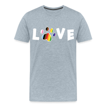 Load image into Gallery viewer, Pride Love Classic Premium T-Shirt - heather ice blue