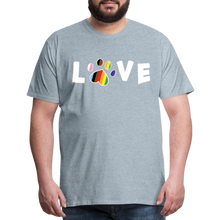 Load image into Gallery viewer, Pride Love Classic Premium T-Shirt - heather ice blue