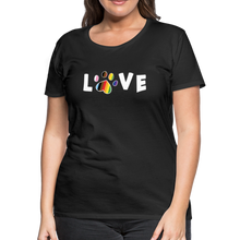 Load image into Gallery viewer, Pride Love Contoured Premium T-Shirt - black